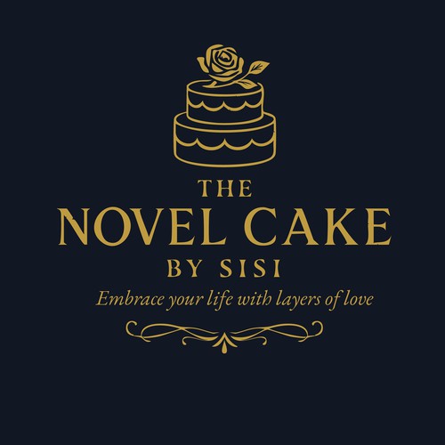 Elegant Luxury Cake Logo Design
