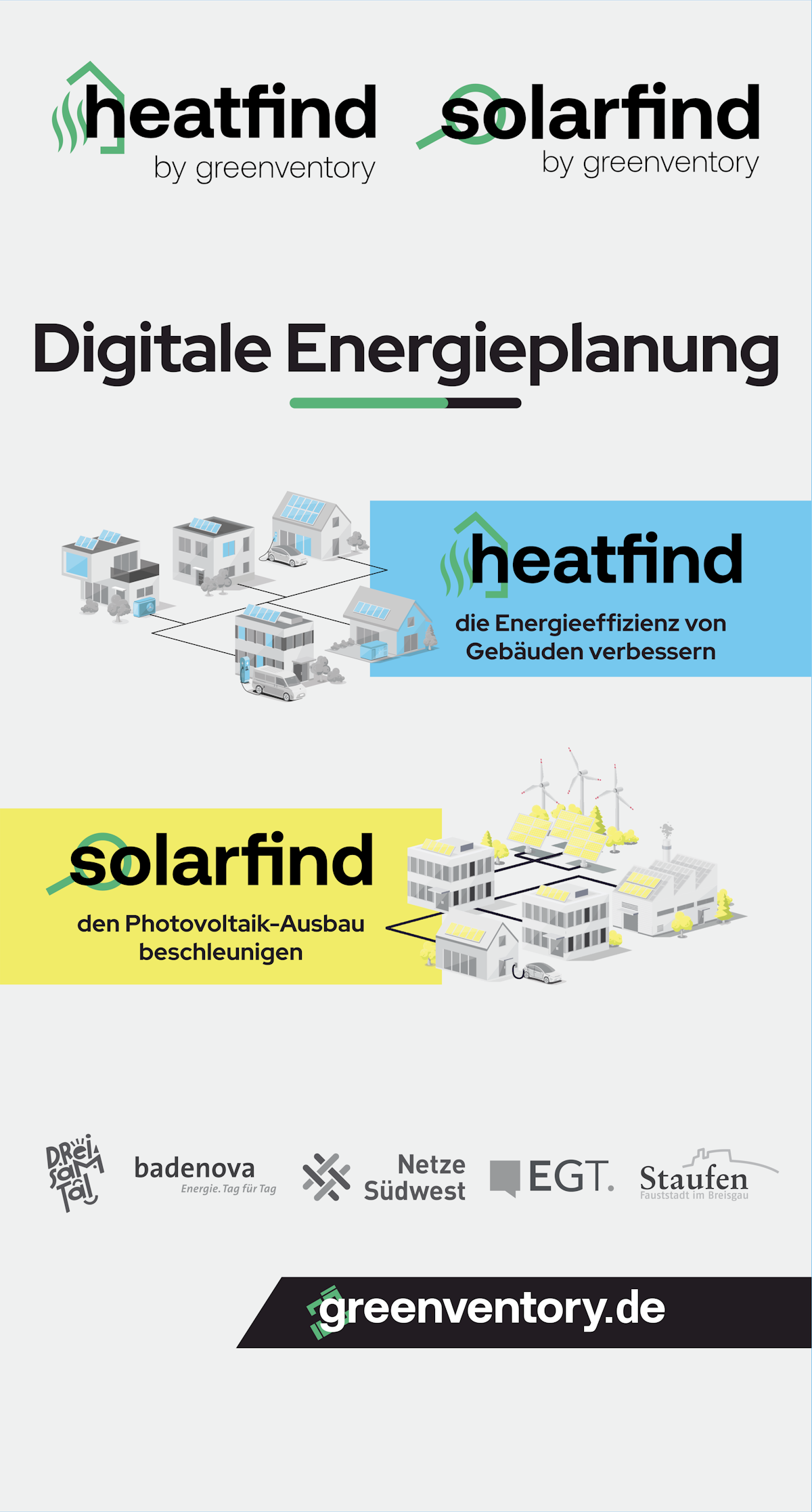 design for exhibition booth wall - solarfind & heatfind