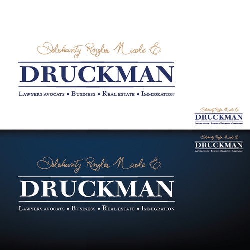 Help Delehanty Rinzler Druckman with a new logo
