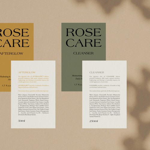 Labels Rose Care