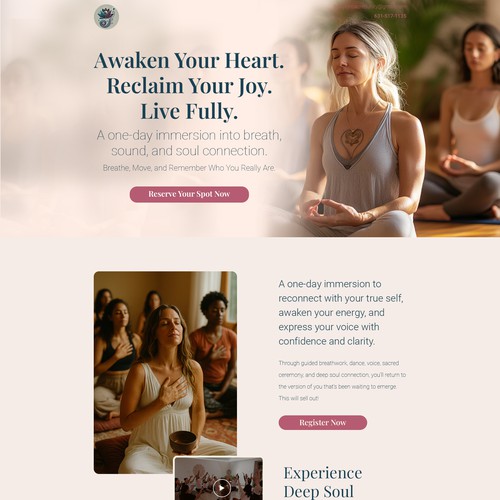Landing page 