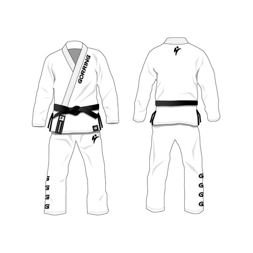 illustrations for Bjj GI . Brazilian Jujitsu