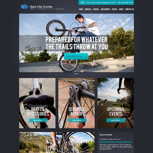 Create the next website design for Cycles