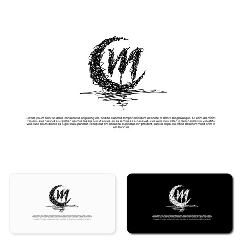 Logo Design With Monogram CM