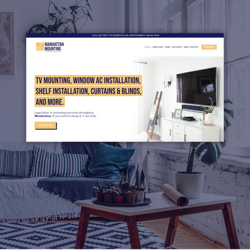 Squarespace Design for Contractor in Manhattan