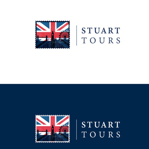 Create an inspiring logo for the new face of British tours.