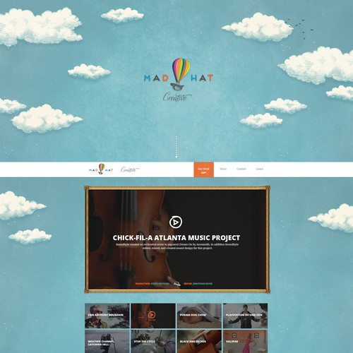 Simple & Sophisticated site for high-end TV/Film production company