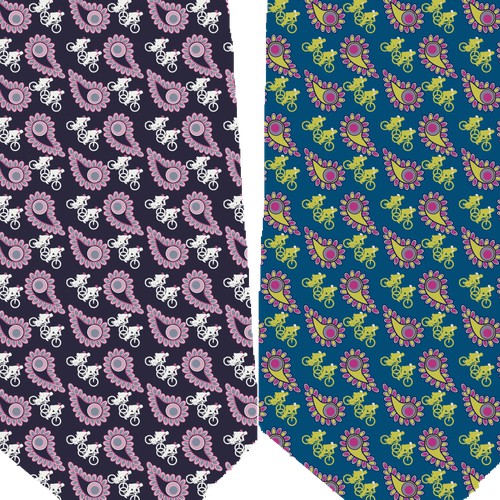 Designing fabric for a Mans Tie.