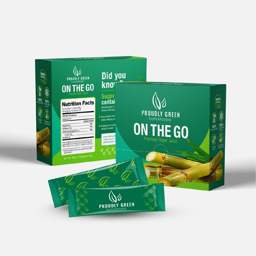 Sugarcane Super Juice Product Packaging Design Entry