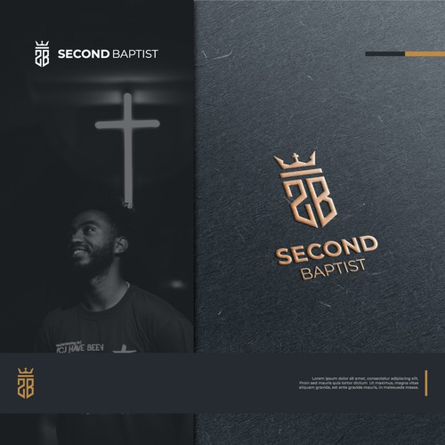 Elegant Logo Design for Black Church