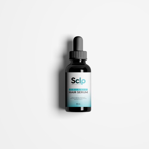 Hair Serum Label Design