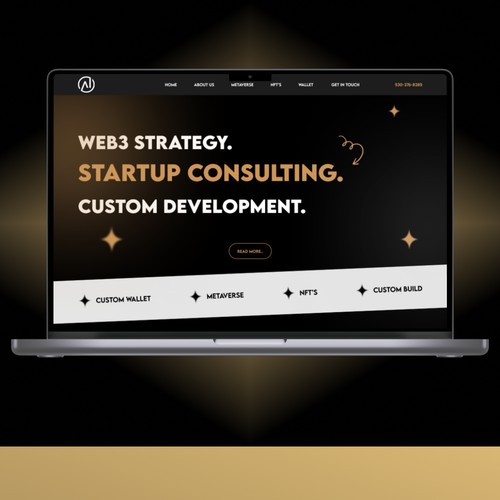 Website design for web3 company