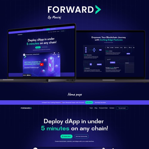 Landing page Design - Forward