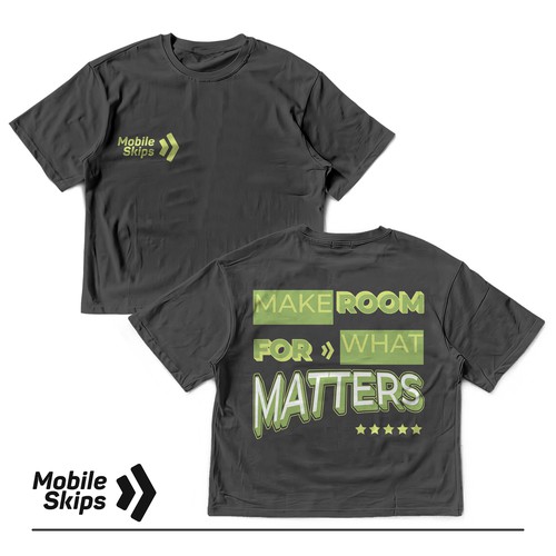 T-Shirt Design Concept for Mobile Skips