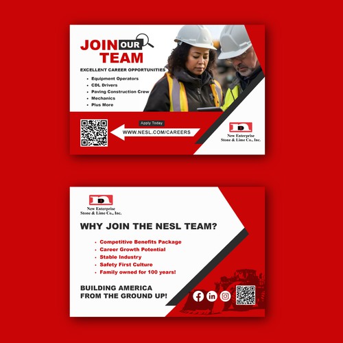 NESL Recruiting Post Card