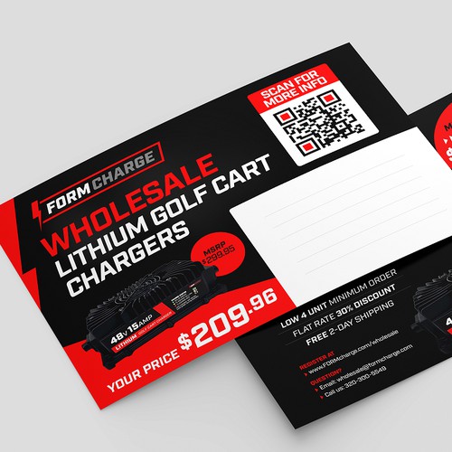 Postcard for Wholesale Golf Cart Charger Program