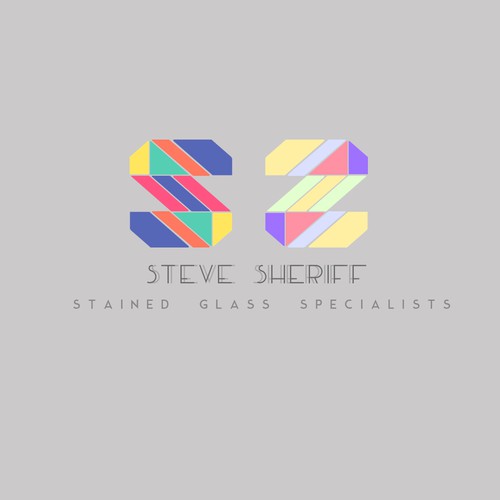 Stained glass logo