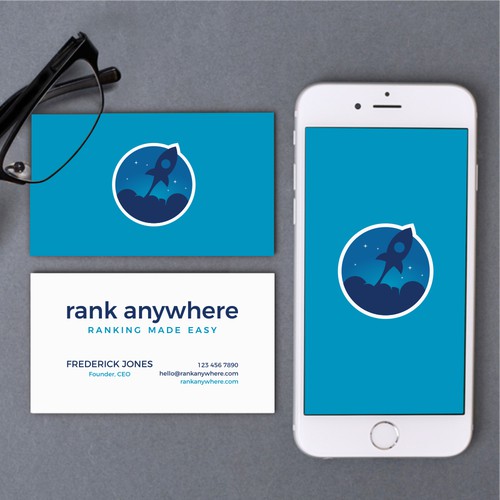 Modern logo design for Rank Anywhere