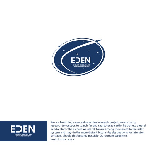 100% UNIQUE Inspiring Logo for Space Exploration Project - EDEN