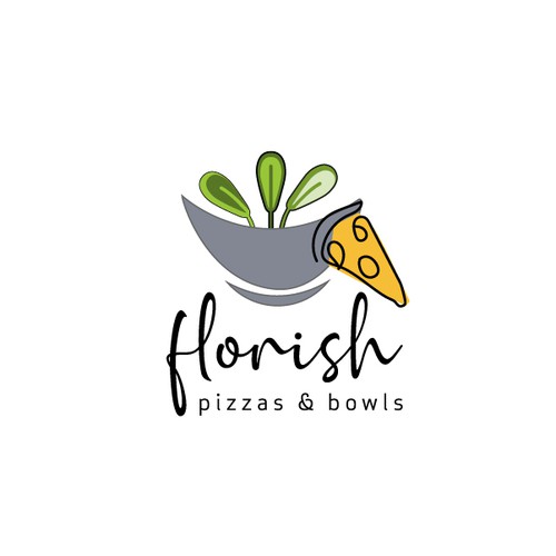 Modern logo for a vegan eatery in London.
