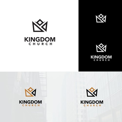 Design a modern sleek logo for Kingdom Church