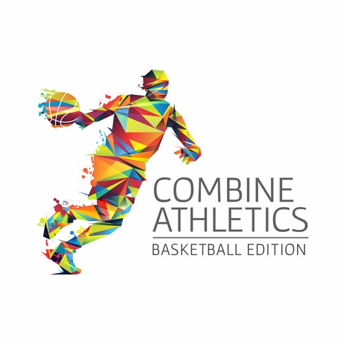 Logo design concept for Combine Athletics basketball camps.