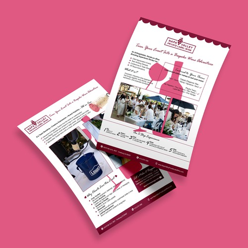 Wine event brochure