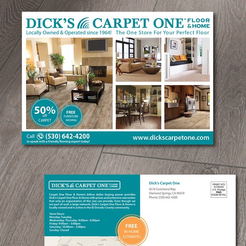 Postcard Dick's Carpet One