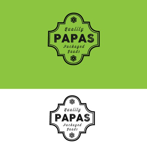 Logo and Identity for Papas Packaged Goods