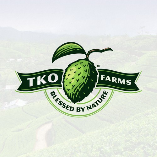 Soursop engraving logo