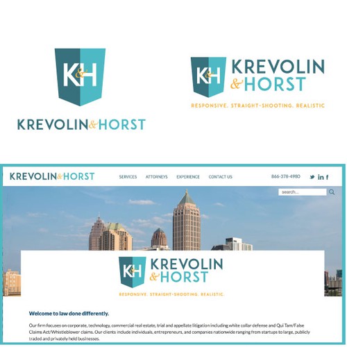 Logo Design: Krevolin & Horst, LLC 