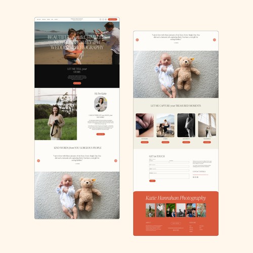 Website Design Refresh for Family Photographer