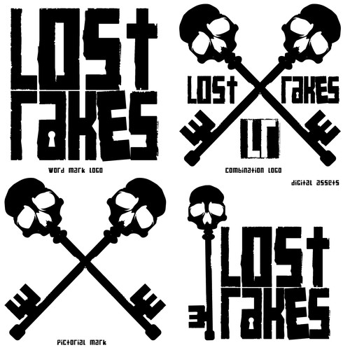 Rock band logo for Lost Rakes