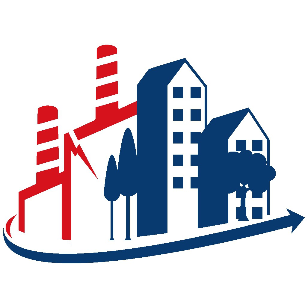 Logo to communicate transformation of an old industrial site into a thriving, new community asset