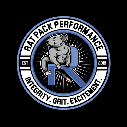 RAT CHARACTER FOR Rat Pack Performance logo