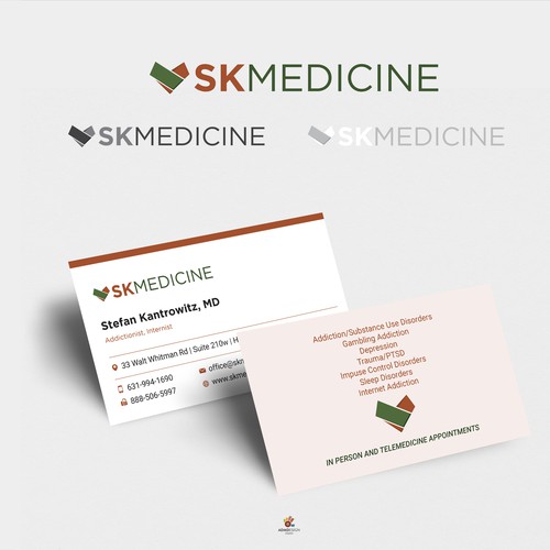 SK Medicine Logo + Business Card Design