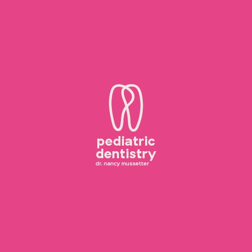 handdrawn logo for pediatric dentist