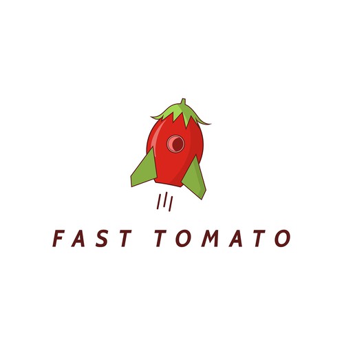 Logo for a student career website called Fast Tomato