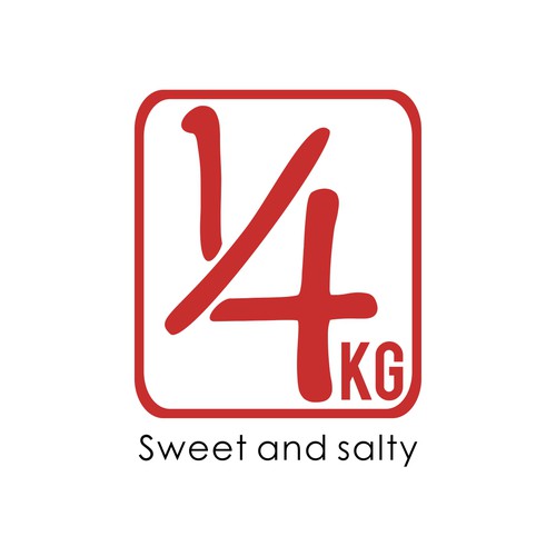 Bold logo conept for 1/4 kg