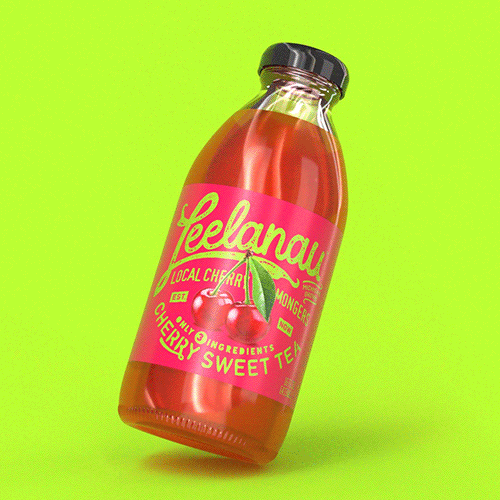 Leelanau Bottle Mockup with Studio Style 