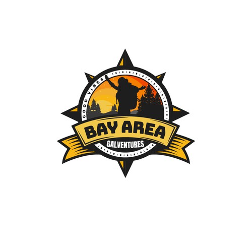 Bay area hiking and trip logo design.