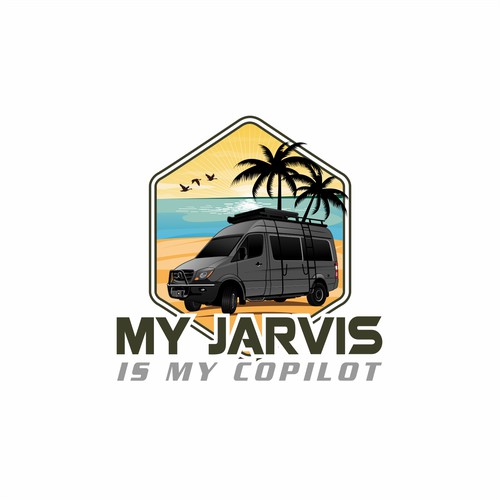 Realistic logo for Jarvis 4x4 Adventures