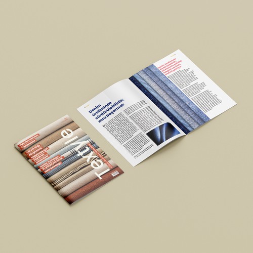 Textile magazine design.