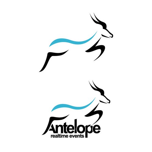 Simple antelope figure concept