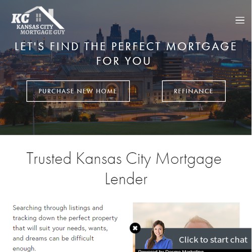 Website Design for Mortgage Lender 