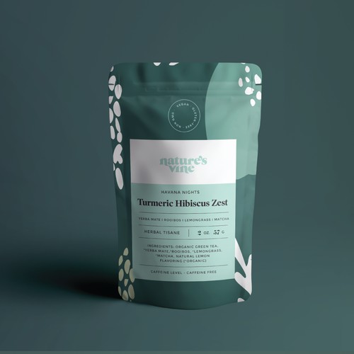 Packaging for Nature's Vine Tea & Botanicals