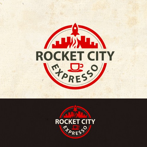 Create a winning logo for Rocket City Expresso!
