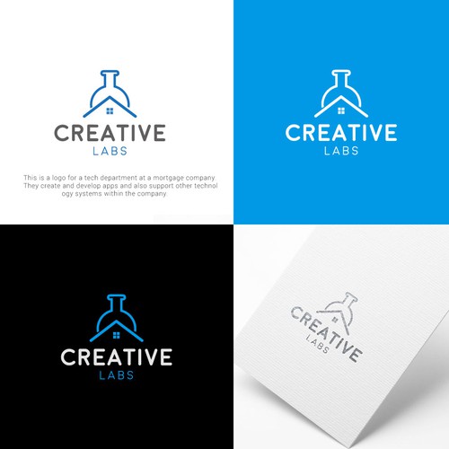 Real state logo concept for creative labs 