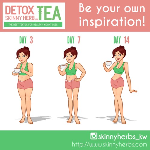 Detox Skinny Herb Illustration