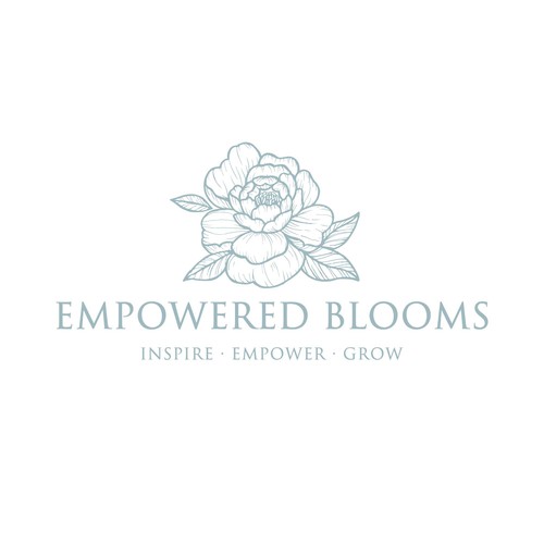 Elegant floral logo